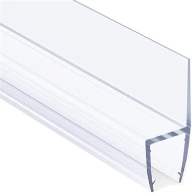 Wuyangcun Joint d'étanchéité Universelle pour Porte de Douche en Verre Arrêt d'eau Flexible en PVC 70cm Installation Facile (4mm)