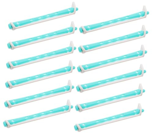 WOONEKY 24pezzi Rulli Per Permanente in Plastica Per Capelli Corti Rulli Per Arricciare Le Onde Kit Per Permanente Arricciata Portatile