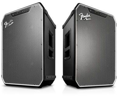 Teufel Fender x ROCKSTER NEO Stereo Set - Tragbarer Bluetooth Lautsprecher | Extrem Lauter Mobiler Party Bluetooth Speaker - 130 dB SPL Peak - Lange Akkulaufzeit - PowerBank