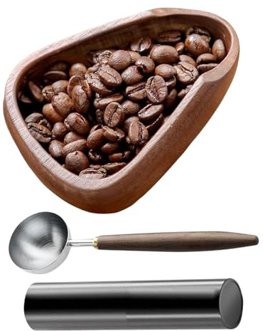 Dosatrice Per Caffè – Strumento Per Chicchi Di Legno, Dispositivo Di Erogazione Ergonomico, Vassoio Per Cafè Espresso Realizzato A Mano Con Flacone Spray | Home Hotel Caffè Ristorante Bar Baris