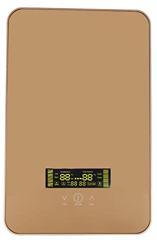 Chauffe-Eau Instantané Électrique sans Réservoir 220V 8500W Système de Panneau de Douche Chauffe-eau avec Douche Set de Trois pour Chaudière Unique Cuisine de Salle de Bains de Rression Fournitures