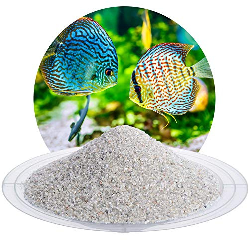 Schicker Mineral Aquariumsand Natur 0,71-1,25 mm 25 kg, feiner Aquariumkies | Gewaschen, ungefärbt, kantengerundeter Bodengrund, Kies für Süßwasseraquarien, Meerwasseraquarien, Aquascaping, Aquarium
