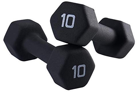 Kurzhantel Für Frauen, Vinylbeschichtete Kurzhantelgewichte, 1 Pfund, 2 Pfund, 3 Pfund, 6 Pfund, 7 Pfund, 8 Pfund, 9 Pfund, 10 Pfund, Neopren-Hex-Kurzhanteln Für Heim- Und Fitnessübungen, 1 Paar,10lb