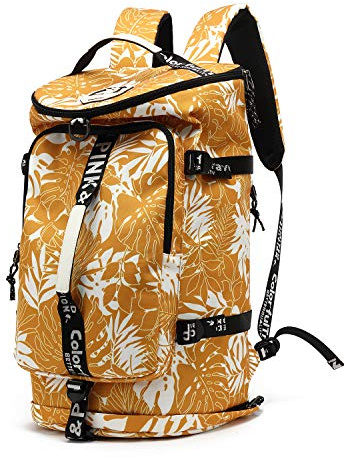 Kalesi Gym Duffle Bag Backpack 4-Way Waterproof with Shoes Compartment for travel Sport Hiking Laptop