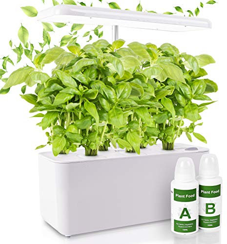 Duronic GHS37 Système de Culture Hydroponique Set pour 7 Plantes Lampe horticole LED 6500K Blanc Bleu et Rouge 3 programmes Jardin intérieur Hors Sol pour Fleurs légumes Fruits et Herbes