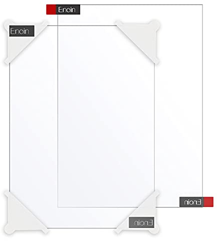 Enoin 2pcs 12 x 16 Inch Clear Acrylic/Plexiglass Sheet 0.060 1/16 Inch Thick, Plastic Sheet Transparent Board Panel for Glass, DIY Project,Picture Frame, Paintings, Art Craft