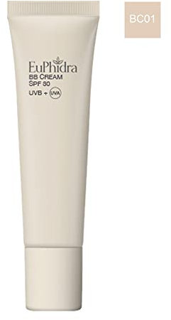 Euphidra BB Cream SPF30 UVA + UVB Colore BC01 Chiaro, 30ml