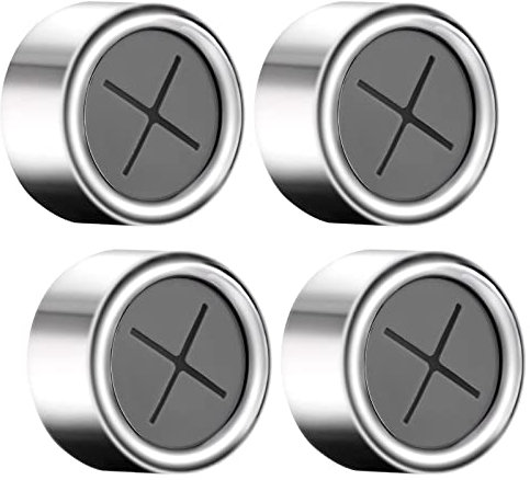 flintronic Geschirrtuchhalter, 4 Stück Handtuchhalter im Set, ABS Handtuchhaken Runden Handtuchklemme, für Bad, Küche und Haushal,Selbstklebender - Silber