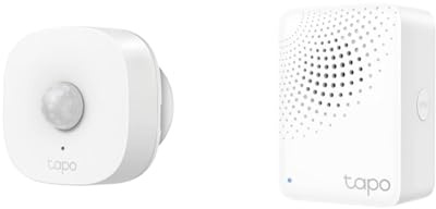 TP-Link Tapo T100 Bewegungsmelder + TP-Link Tapo H100 Smart Hub (Weiß)