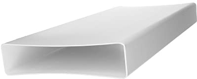 Vent Systems 220x55mm 0.5m Lang Flachkanal Rechteckiger Rohrverbinder für die Rohrverbindung, Abluftkanal oder Zuluftkanal. Lüftungssystem, Heizen, Kühlen. 220 x 55 mm - 50 cm
