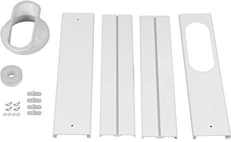 KJAOYU Portable AC Window Vent Kit,Universal Portable Air Conditioner Window Kit,4PCS Air Conditioner Window Kit - PVC ABS Material, High Density, Heat Resistance - Portable AC Window Vent Kit