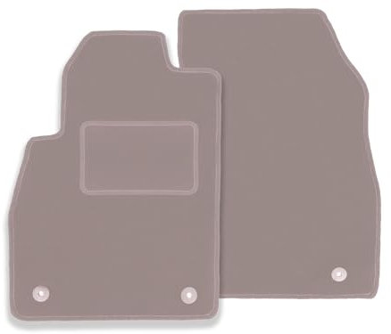 Wielganizator Automatte – Passend für Nissan Micra K12 CC Cabrio 2003-2010 – Velours – Autozubehör - Praktische Fußmatte Auto – 2-teilig - beige