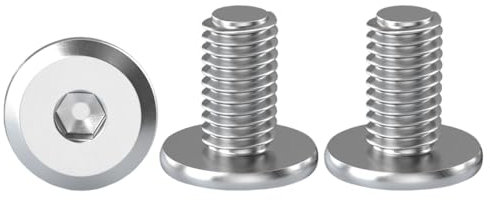 Drenky Lot de 20 vis à tête hexagonale en acier inoxydable A2 V2A M6 x 10 mm