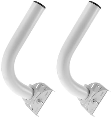 MUCKLILY 2pcs Pole Mount Bracket for Antennas Attic Antenna Mounting Pole Outdoor Mounting