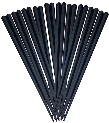 Cabilock Palillos de Plástico para Cocina Antideslizantes 10 Pares Hexagonales Accesorios de Cocina Resistente Mango Mate Reutilizables Aptos para Uso Doméstico y Restaurante
