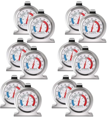 Refrigerator Freezer Thermometer Large Dial Thermometer