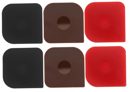 Zerodeko Lot De 6 Raclettes Multifonctions Cuisine 18,5 Cm en Plastique Solide Nettoyage Poêles Fonte Grattoir à Gâteau Outil à Gratter Pots Pâtisserie Et Pain Usage Domestique