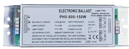 Balasto electrónico, Lámpara electrónica PH5-800-150W, 220 V, tratamiento de gases residuales, balastro, placa de combustión, rectificador(160w)