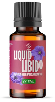 Enolenia® Liquid LІВІDO – hochdosierte Tropfen für Frauen – Sofortwirkung – mit Muira Puama und Maca – Für das Wohlbefinden der Frau - Vegan und frei von künstlichen Zusätzen, 15ml