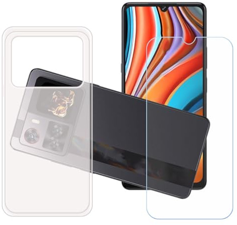 GYDQQKJ Funda para Cubot X100 + Vidrio Protector de Pantalla Cristal Templado Film, Translúcido Suave TPU Silicona Cover Carcasa Caso Case para (6.88)