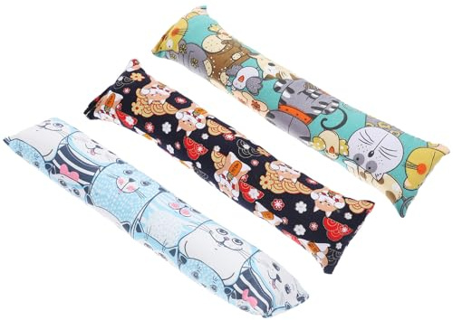 ANDRESLAD Lot de 3 Jouets à l'herbe à Chat de Coussin, 3 Tailles, pour Chats d'Intérieur, Jouets à Mâcher Stimulants et Légers pour Animaux de Compagnie