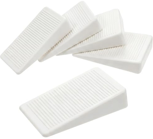 4 Stück Türstopper Gummi Türkeil Rutschfest Türstopper Stapelbarer Türstoppe Boden Kunststoff Türstoppe Kunststoffkeile Höhenverstellbar Fensterstopper Keil für Hartböden Badezimmer Balkontür