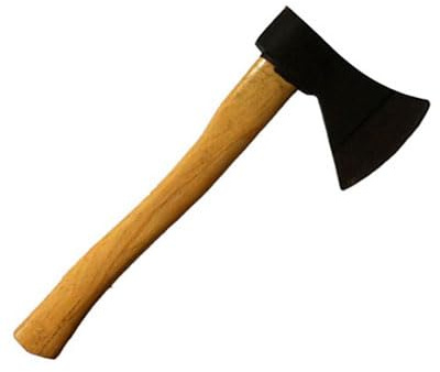 COBALTAX Hacha de Leña, 700g, Mango de Madera, Cabeza de Acero, 40cm, para Cortar Leña Fina y Trabajos de Jardín