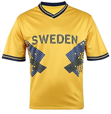 Fotbollströjor herr 2026 for fotbollströja for europeiska/amerikanska/asiatiska/afrikanska landslagsfans(Sweden,XL)