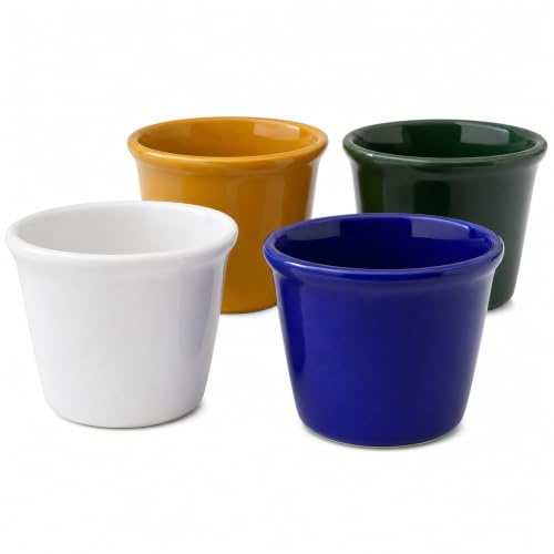 Ceracor Ceramicas Maceta cerámica Multicolor Pack de 4, maceteros pequeños 12,5 x 9,5 cm para Cactus y suculentas