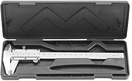 0-150mm Vernier Caliper, High Accuracy Carbon Steel Metal Vernier Caliper Micrometer Gauge Measuring Tool, Solid and Durable