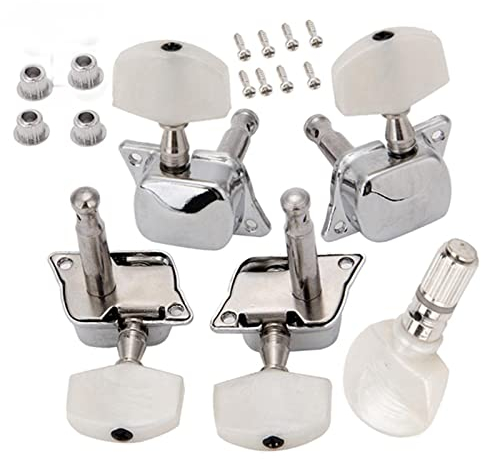 WNWN 5 Stücke Semi Geschlossene Tuning Pegs Keys Tuner Mit Businings Schrauben Für 5 String Banjo DIY. Teile Tuner Mechaniken Knöpfe