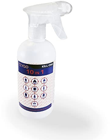 TZYGO Insetticida Universale Total Action 10in1 - Protezione a Lungo Termine, Incolore e Inodore - Rispetta l'Ambiente, Adatto a Tutti gli Insetti - 1 Flacone Nebulizzatore Spray da 500ml