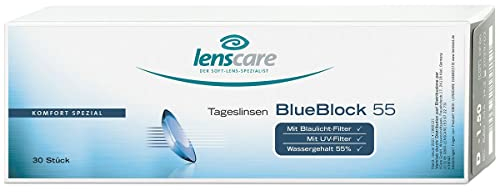 BlueBlock 55 Tageslinsen, 5 Stück/BC 8.6 mm/DIA 14.2 mm / +2.00 Dioptrien