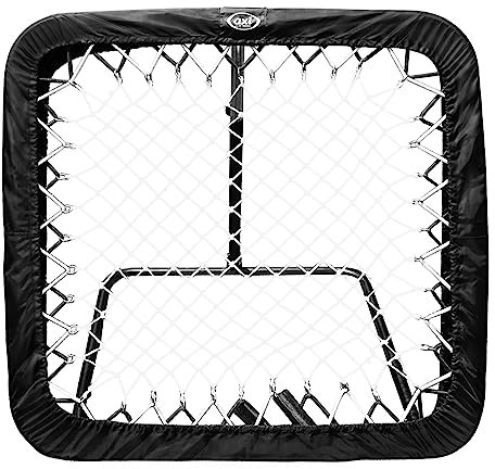 AXI Rebounder Pro88 | Filet de Rebond Football Noir - 88x88cm | Rebondisseur de Foot Réglable | Kickback - Multisport | Filet en PP Résistant de 4 mm d'épaisseur avec élastique | A partir de 2 Ans
