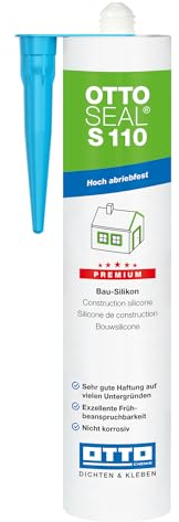 S110 Premium-Bau-Silikon 310 ml, inklusive kör4u Tülle (C76 Buche)