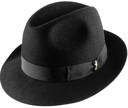 Borsalino - Fedora Hut Herren Anwen Marengo - Size 59 cm - Noir