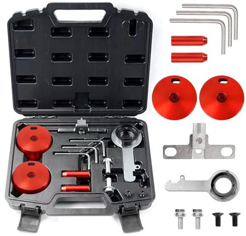 Kit Outils Calage Moteur, Outils Arbre à Cames Compatible avec Ford 2.0 TDCi, Outils Calage réglage du Moteur Outils de Courroie de Distribution, Outils de Verrouillage Blocage d'arbre à Came