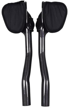 DUOCAI tt Handauflage Griff Verlängerung Bar Lenker Bike Bars Vollcarbon-Fahrrad-Lenker Tri-Bars Fahrrad-TT-Lenker Carbon for Triathlon- und Zeitfahrräder(Black-Matte)