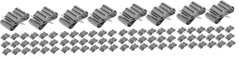 SOLUSTRE 120stücke Solar Photovoltaik Kabelclips Universelle Kabelklemmen Zur Sicheren Befestigung Und Organisation Von Solarkabeln Installieren Langlebig Aus Edelstahl