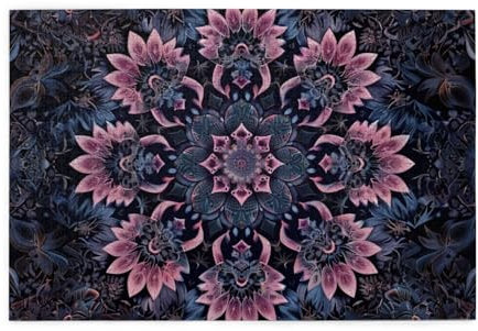 Boho Stil Mandala Floral Puzzles für Erwachsene/Kinder, 1000 Teile Puzzle für Familie Weihnachten Geburtstag Geschenk für Männer Frauen