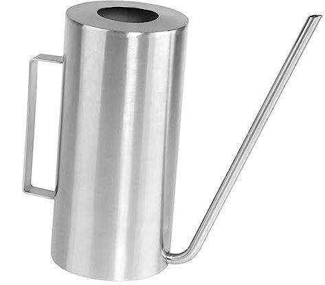 YARNOW Regadera De Acero Inoxidable De Gran Capacidad De 1500 Ml Herramienta De Jardinería para Flores Boquilla para Plantas Vegetales Suculentas Color Plateado