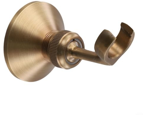 Support de douche réglable en hauteur, pommeau de douche mural, fixation de salle de bain pour maison, hôtel, bronze, 10 x 6,5 cm