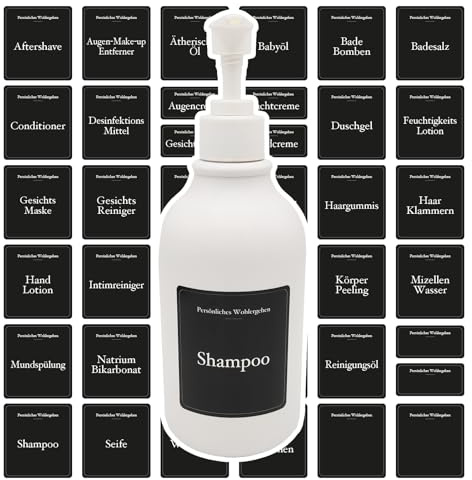 39 Aufkleber Badezimmer Organizer Schwarze - seifenspender badezimmer aufkleber, duschgel spender, shampoo spender für dusche, makeup organizers, cosmetic organizer, küche seifenspender set