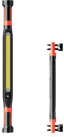 Barra de luz de trabajo recargable-2000mAh Spotlight LED de alto brillo | Iluminación del capó para taller de garaje, campamento al aire libre, rescate y luz portátil operada con baterías 20.75x1.81in