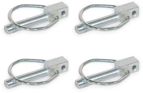 Ganter Normelemente | Klappstecker/Klappsplinte mit Loch für Verliersicherung | 4 Stück | Stahl | Breite Stecker: 12mm; Länge Stecker: 55mm | GN 1023-ST-12-55-B