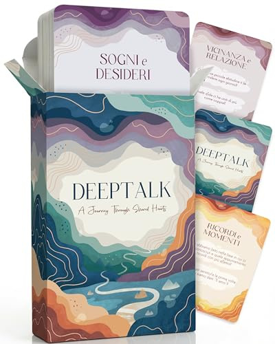 Deeptalk - Giochi di Coppia, Giochi per Coppie, Regalo di Coppia San Valentino, Gioco per Coppie, Idee Regalo Anniversario per Lui, Regali per Lei, Valentines Couple Gift Her, Carte Momenti Romantico