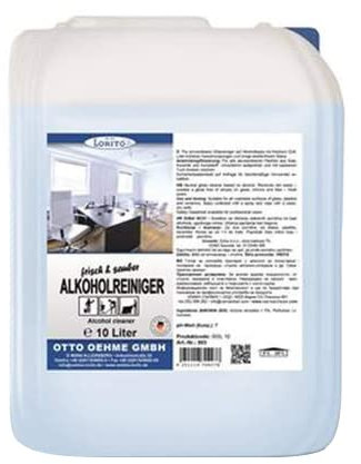 Lorito frisch & sauber Alkoholreiniger Konzentrat 10 Liter, Reinigungsmittel für Bodenreinigung, Reiniger für Boden, Fliesen, Keramik