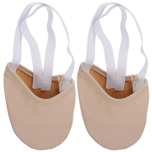 Halb Sohle Ballettschuh zeitgenössische Pirouette Tanz lyrische Turnschuhe Tanz Pfote für Ballett Jazz Frauen ädchen Größe Xs (Hautfarbe)