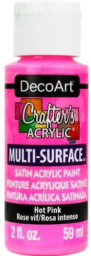 Deco Art Crafters Acrylic MUL HOT Pink, 59ml