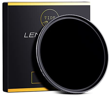 Tide Optics 58mm ND1000 (10 Stop) Lens Filter, Fixed Neutral Density Multi-Coated Camera Filter